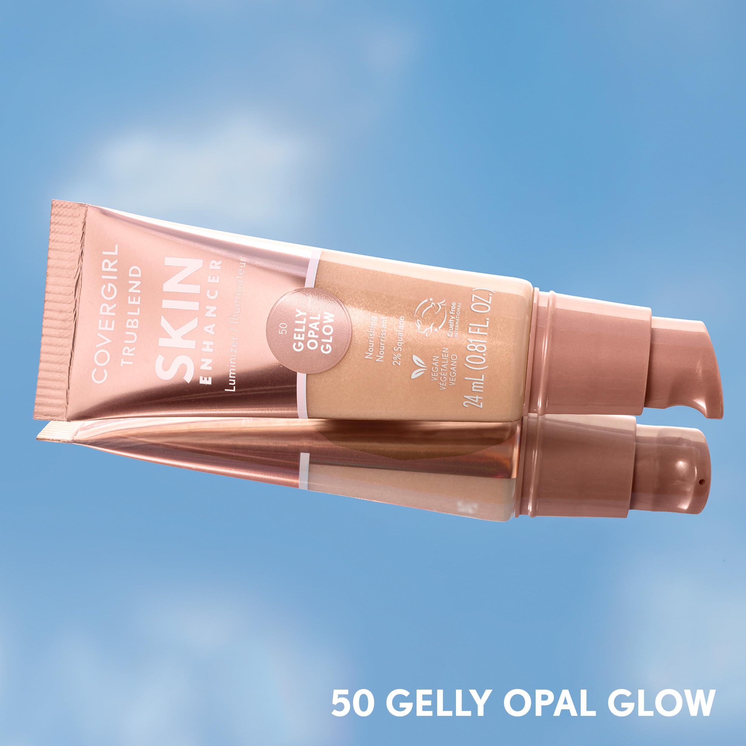 Fórmula vegana sin parabenos de CoverGirl TruBlend Opal Glow