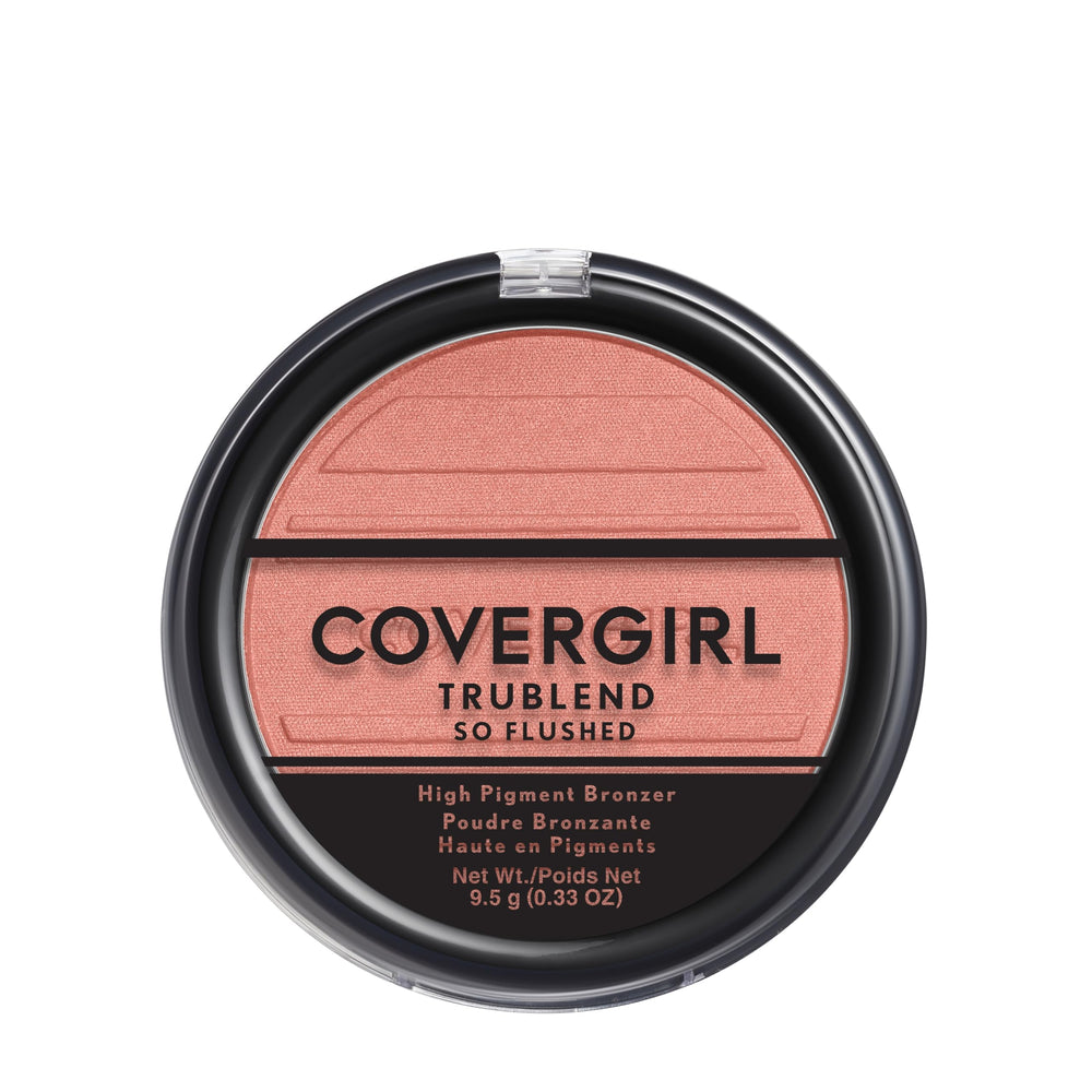 CoverGirl Trublend So Flushed Coral Crush pressed compact adds long-lasting cheek color