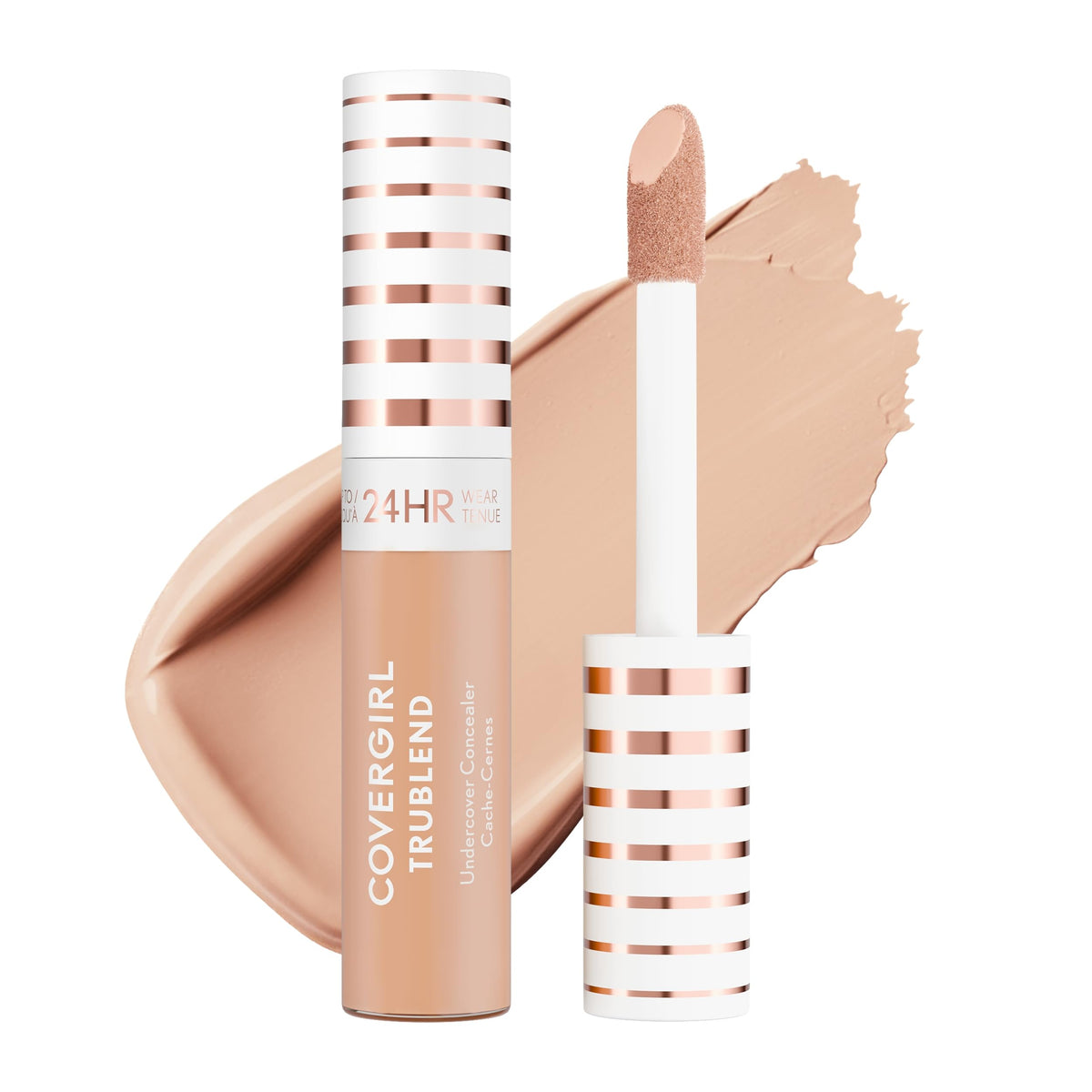 CoverGirl TruBlend Undercover Concealer bottle with doe applicator delivering seamless coverage.