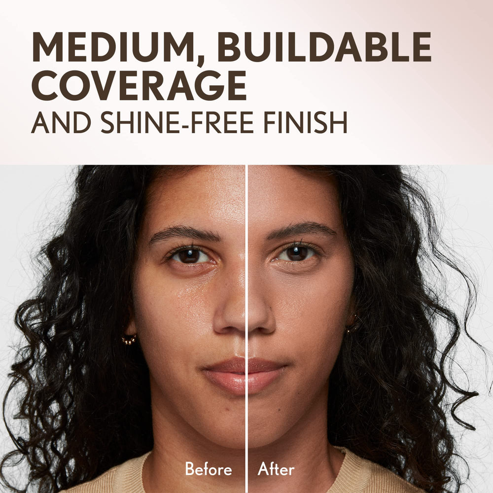Covergirl vegan formula close-up highlighting natural-origin pigments for a clean finish.