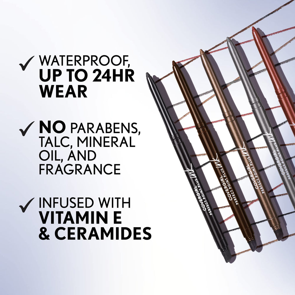CoverGirl waterproof, smudge-proof eyeliner to keep definition all day.