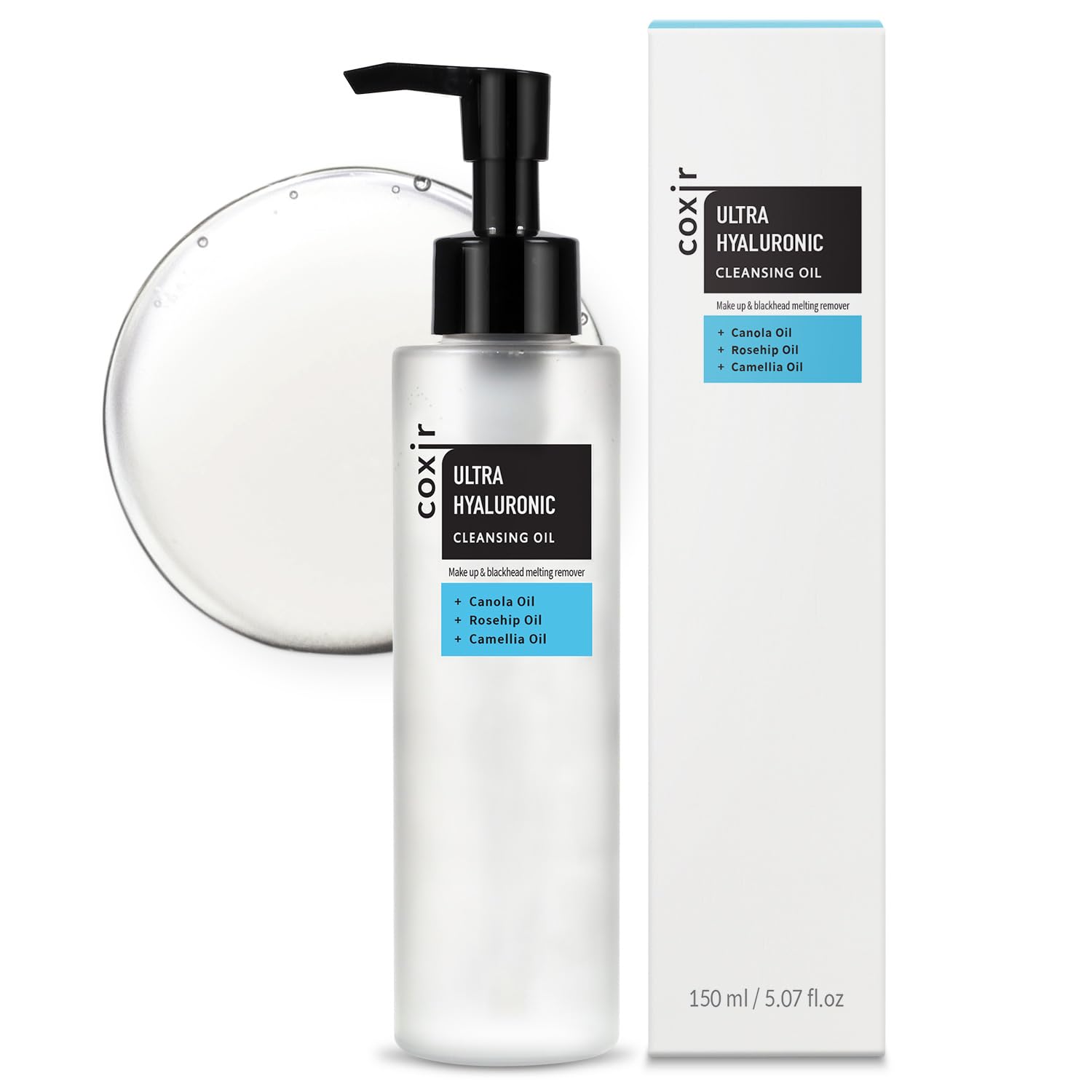 Coxir Aceite Limpiador Ultrahidratante desmaquilla maquillaje y SPF con hidratación suave