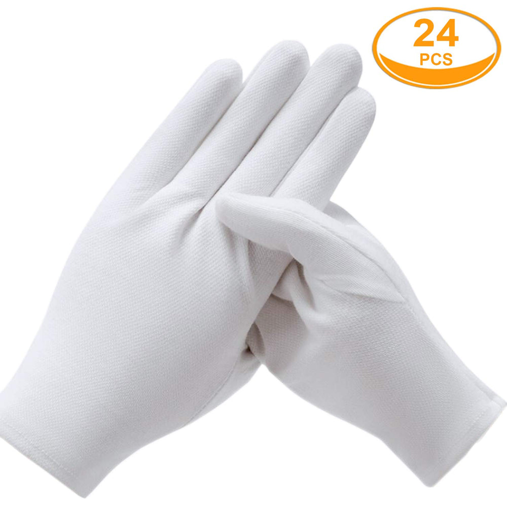 COYAHO guantes de algodón blancos, cuidado de la piel, mantiene la humedad suave