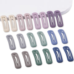 Cptots 20-piece rectangle barrettes for secure, non-slip styling.