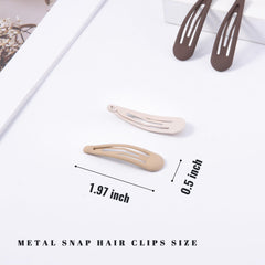 Cptots: clips en marrón mate para cabello fino que requieren sujeción suave y duradera.