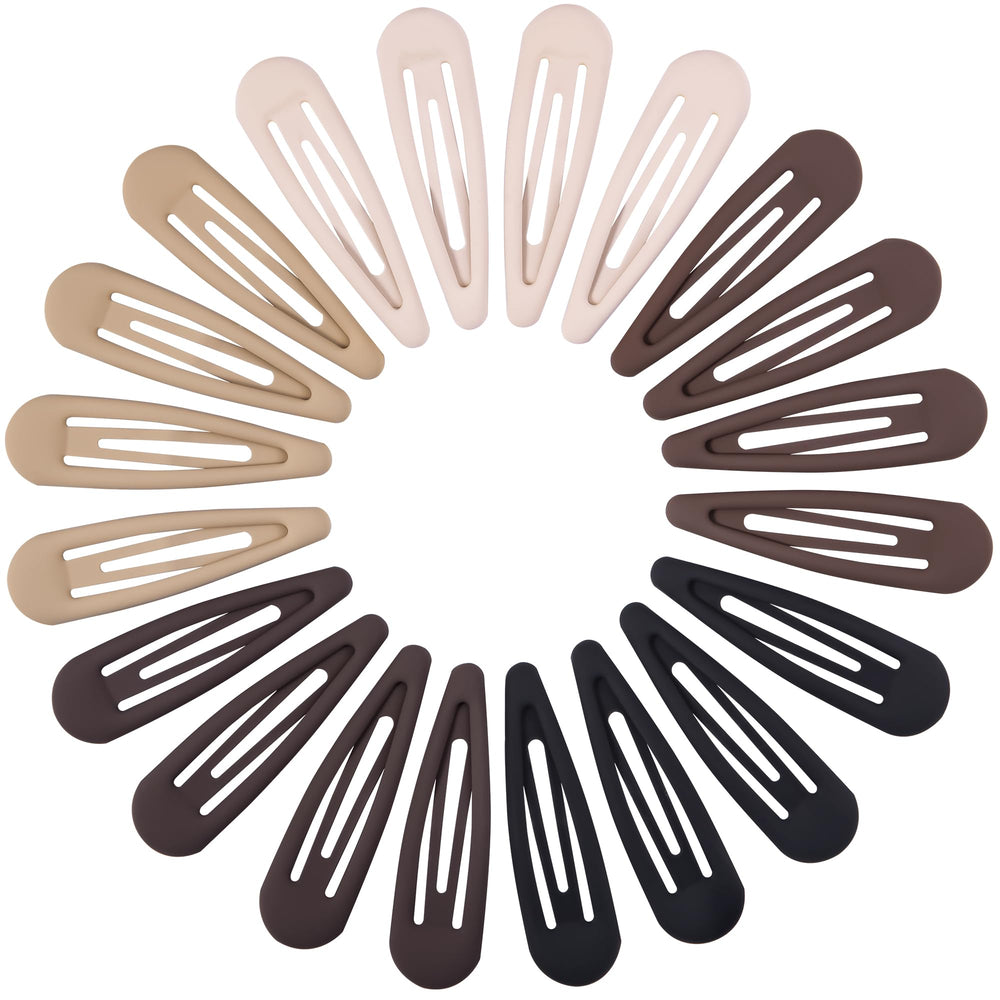 Cptots: clips antideslizantes pequeños en negro mate para fijar peinados con comodidad.