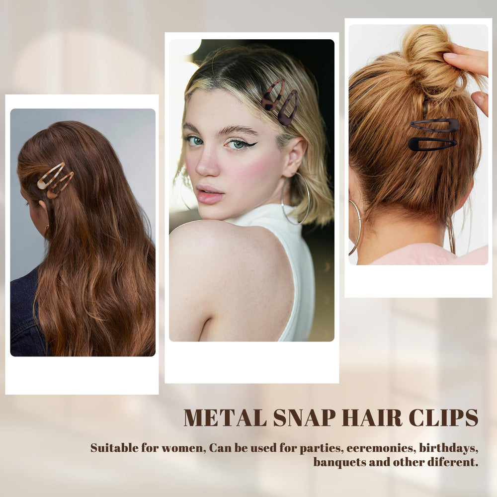 Cptots metal snap clip for slim hair with steady grip