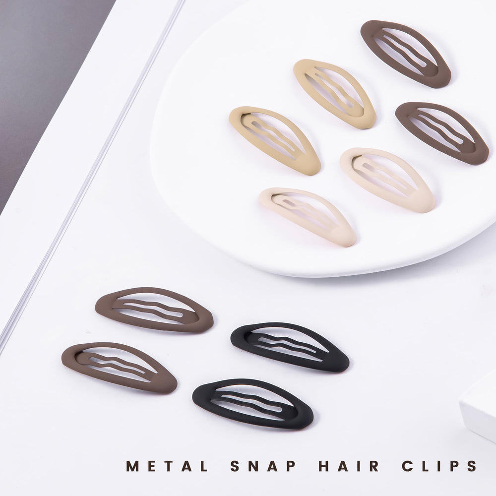 Cptots beige oval clip demonstrates color variety for versatile outfits.