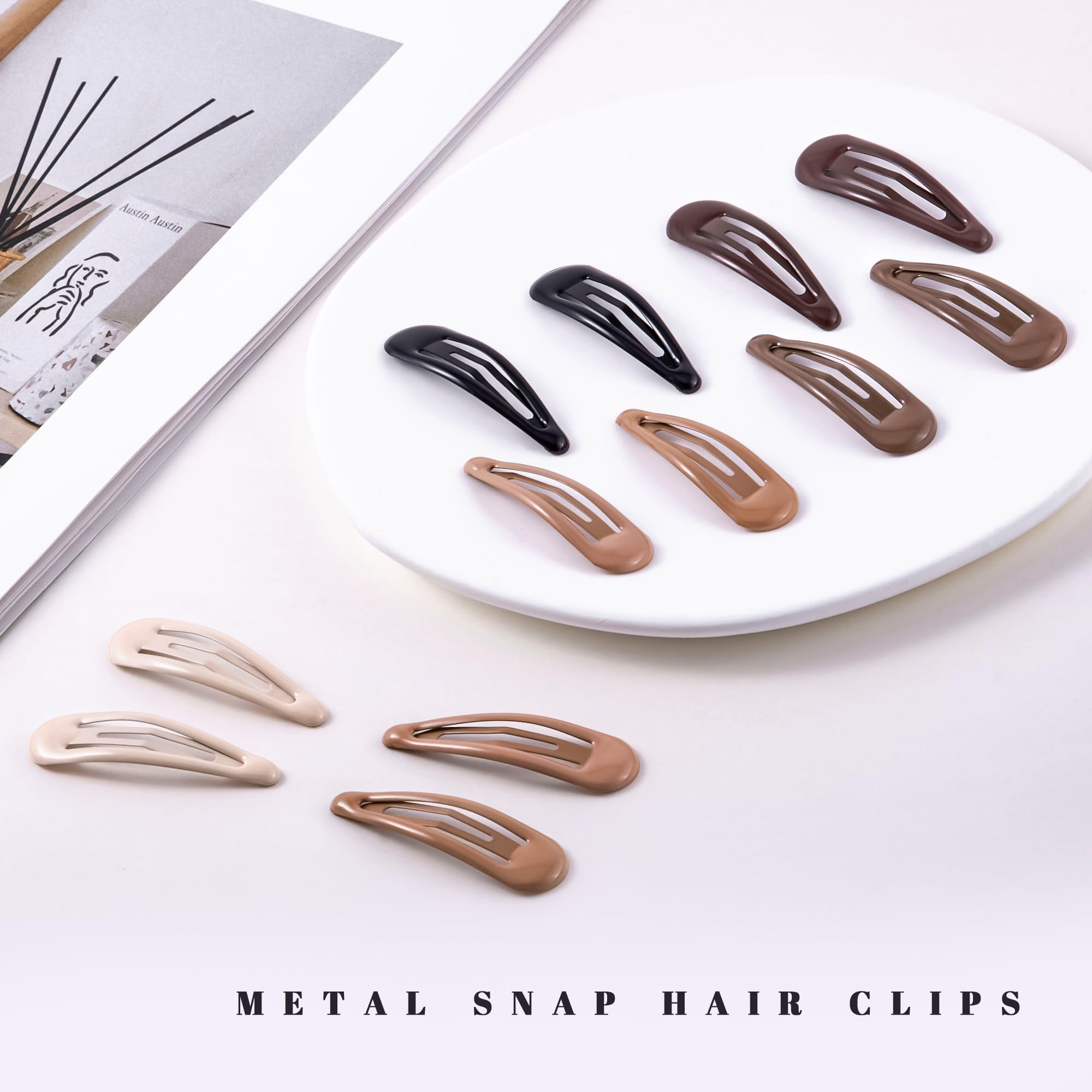 Pinzas gota de agua Cptots marrón, ideal para bodas y celebraciones