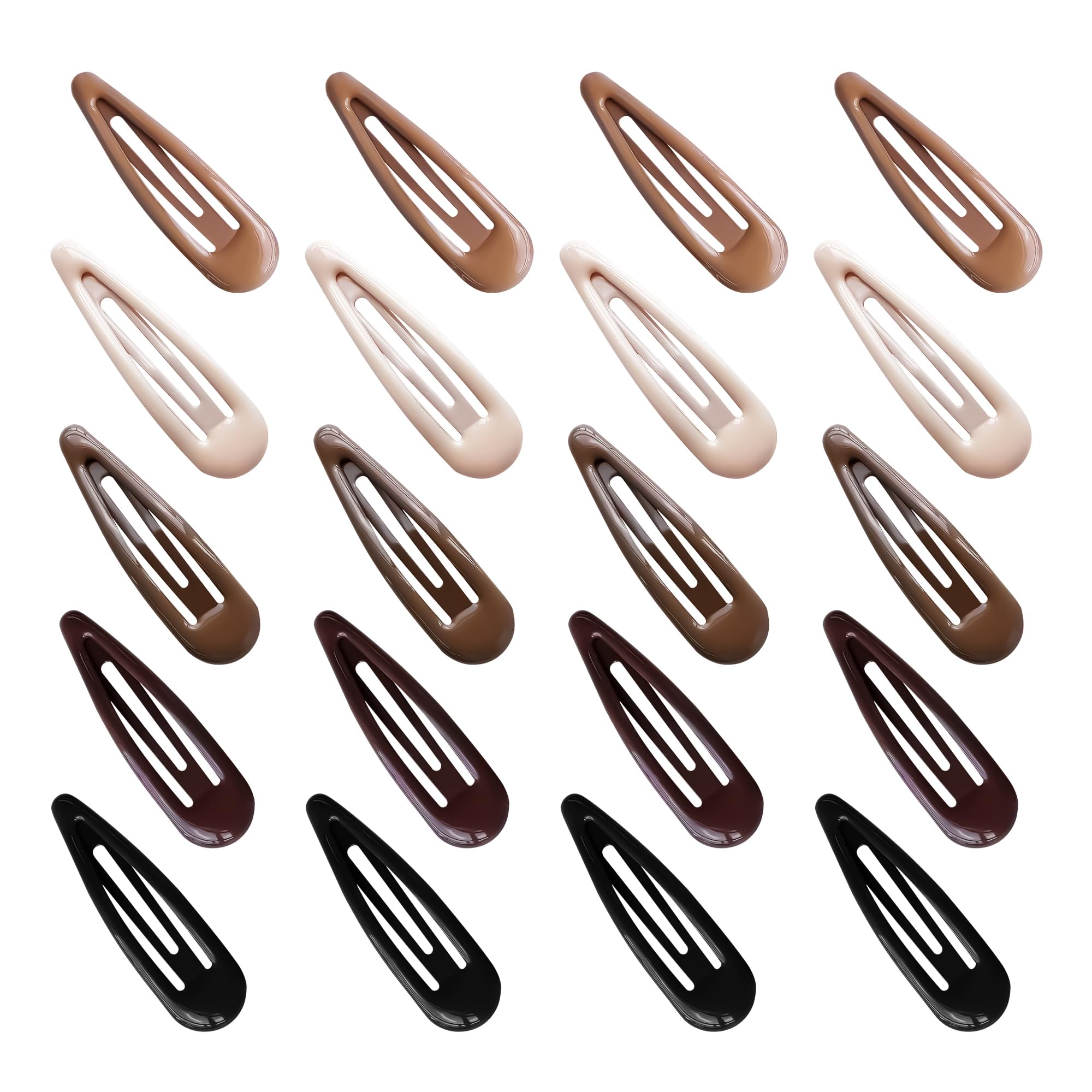 Pinzas gota de agua Cptots negro, sujeción estable para cabello fino o grueso