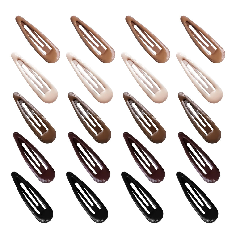 Pinzas gota de agua Cptots negro, sujeción estable para cabello fino o grueso
