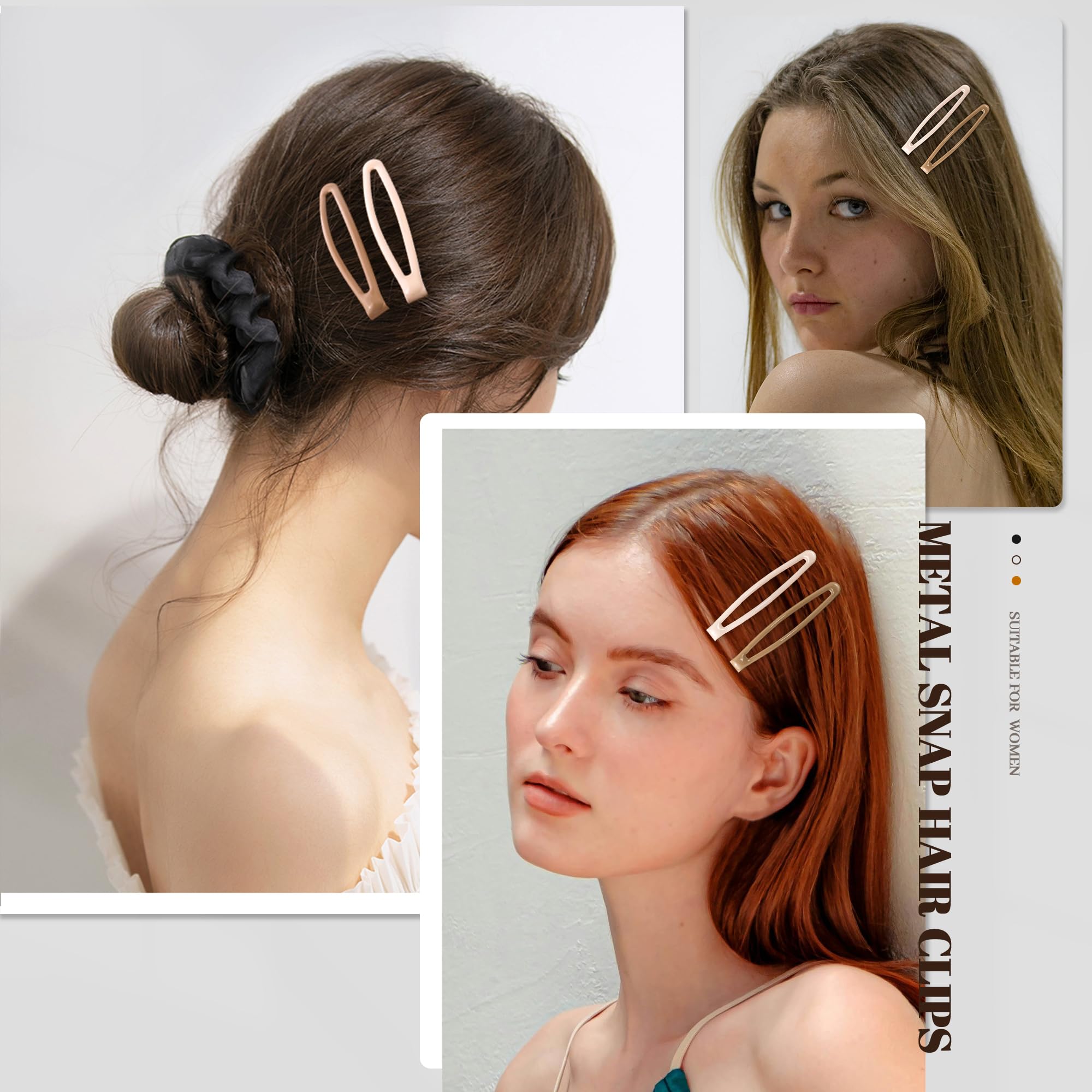Cptots pinzas para pelo fino: sujetan sin dañar el cabello delicado.