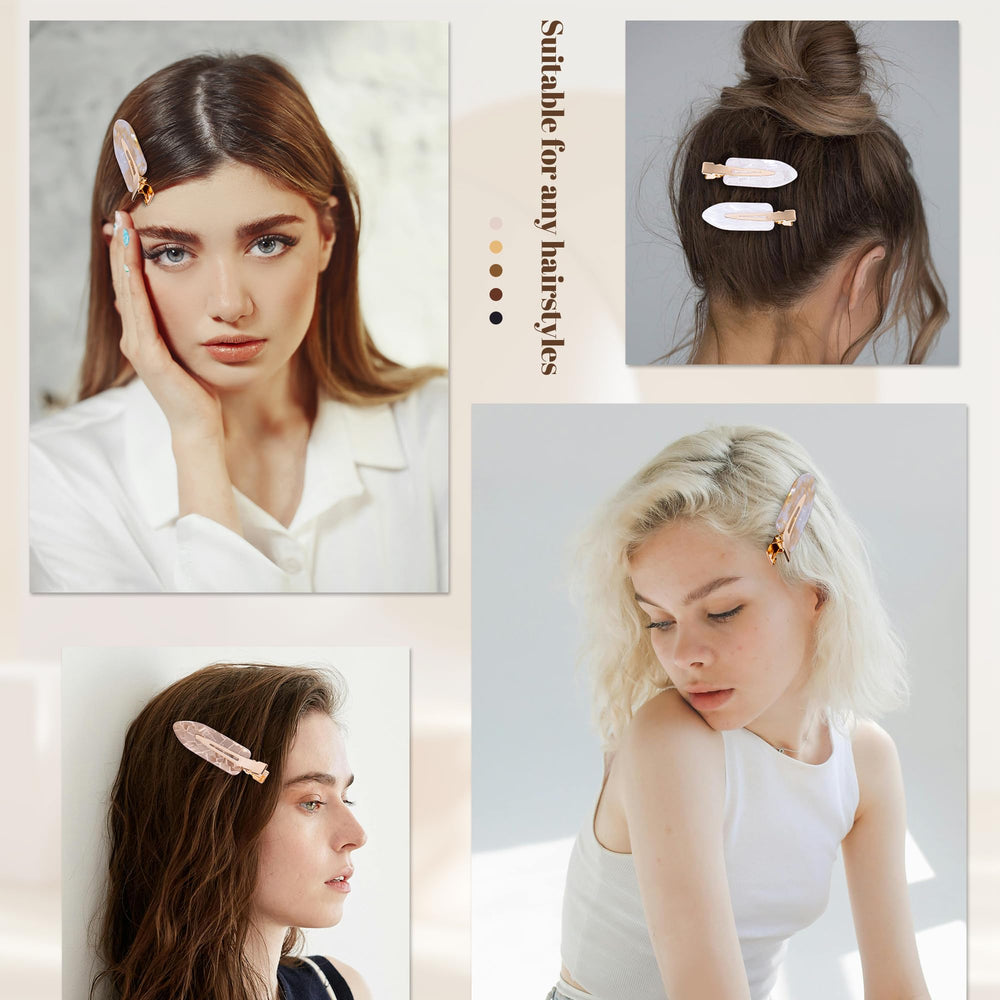 Cptots secure clip prevents slipping on thick or fine hair during activities.
