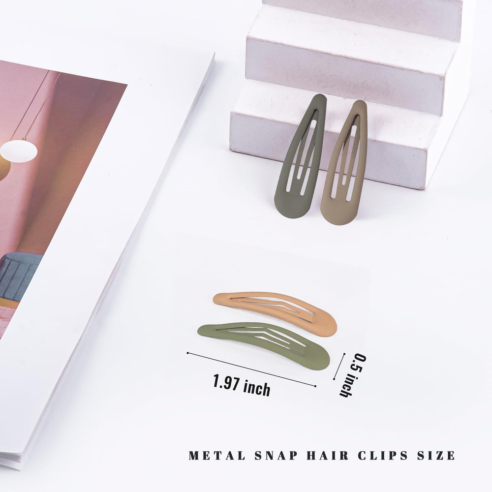 Cptots matte brown hair barrette clip blends with casual styles and gentle grip.