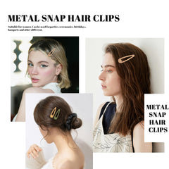 Cptots gray metal snap clip keeps bangs in place with lightweight comfort.