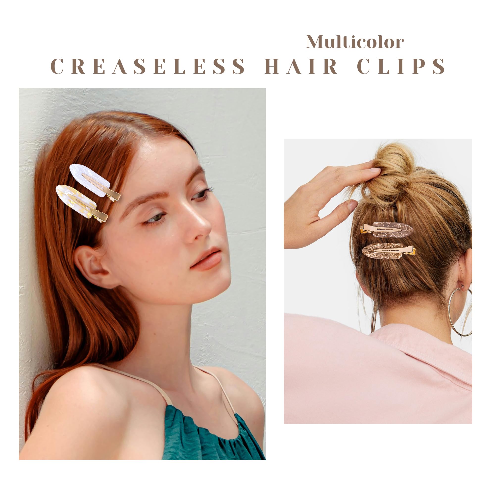 Cptots versatile hair clip supports many looks for makeup and styling routines.