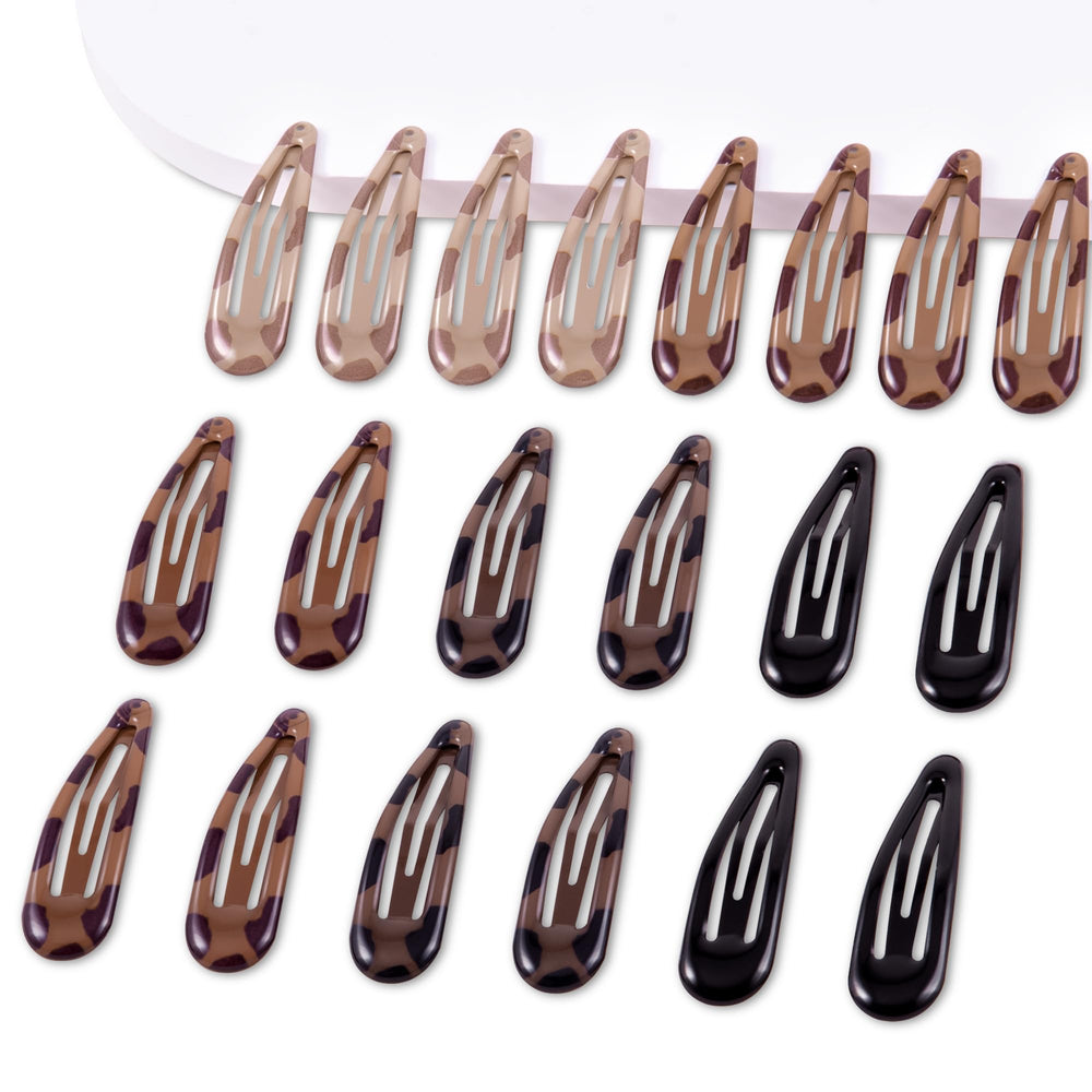 Cptots water drop clip in black tortoiseshell for secure daily styling