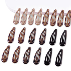 Cptots water drop clip in black tortoiseshell for secure daily styling