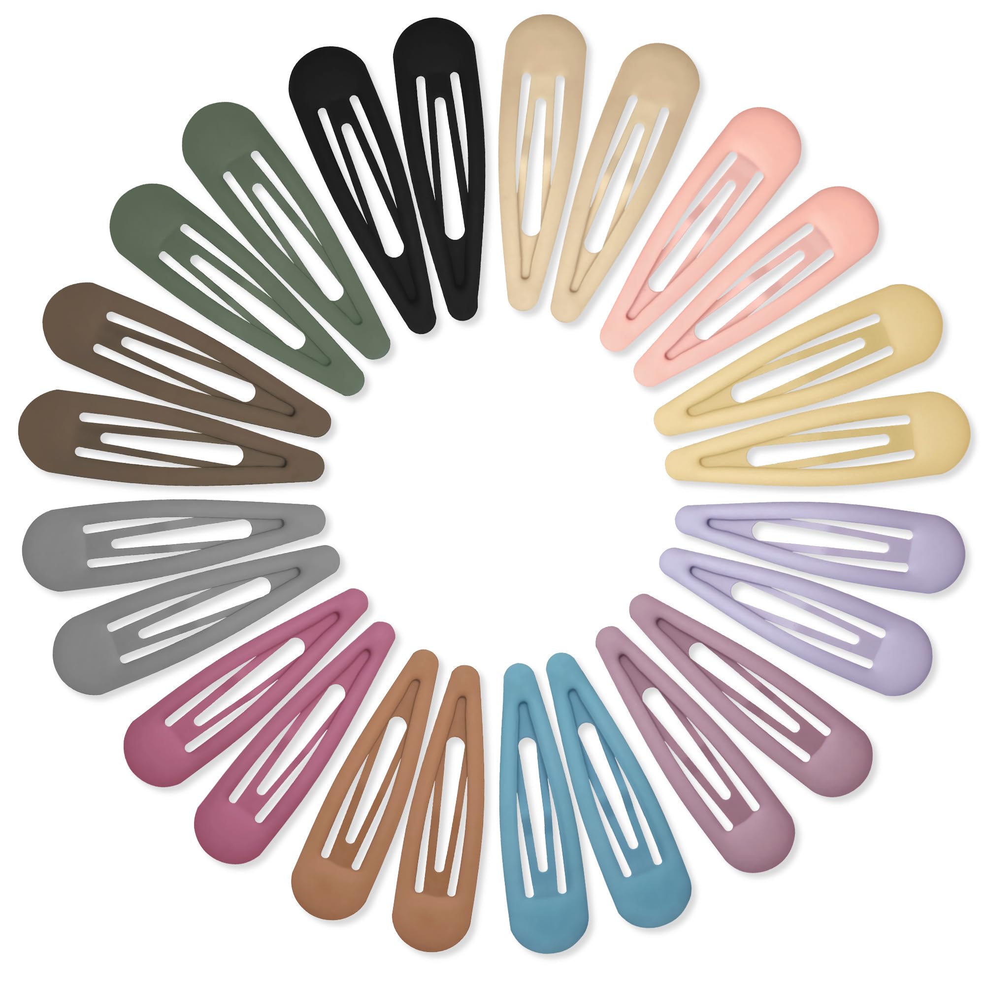 Cptots water drop matte black hair clip for secure daily wear.