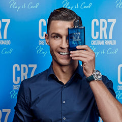CR7 Play It Cool cap detail emphasizes premium finish and easy spray access