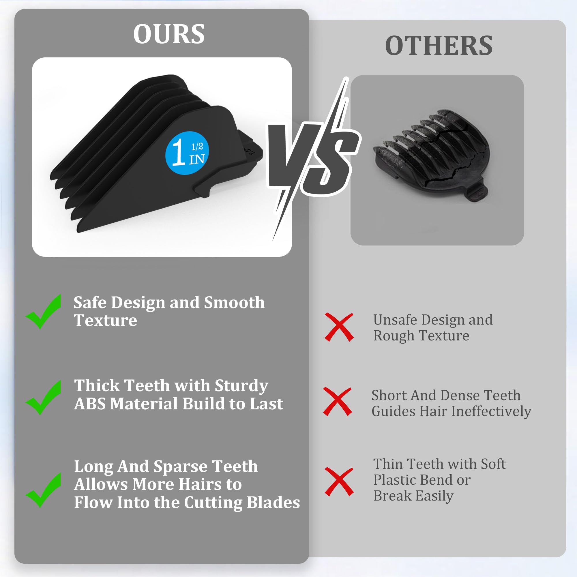 CR8GR8 clipper guard 1.25-inch for close, polished edges and minimal upkeep.