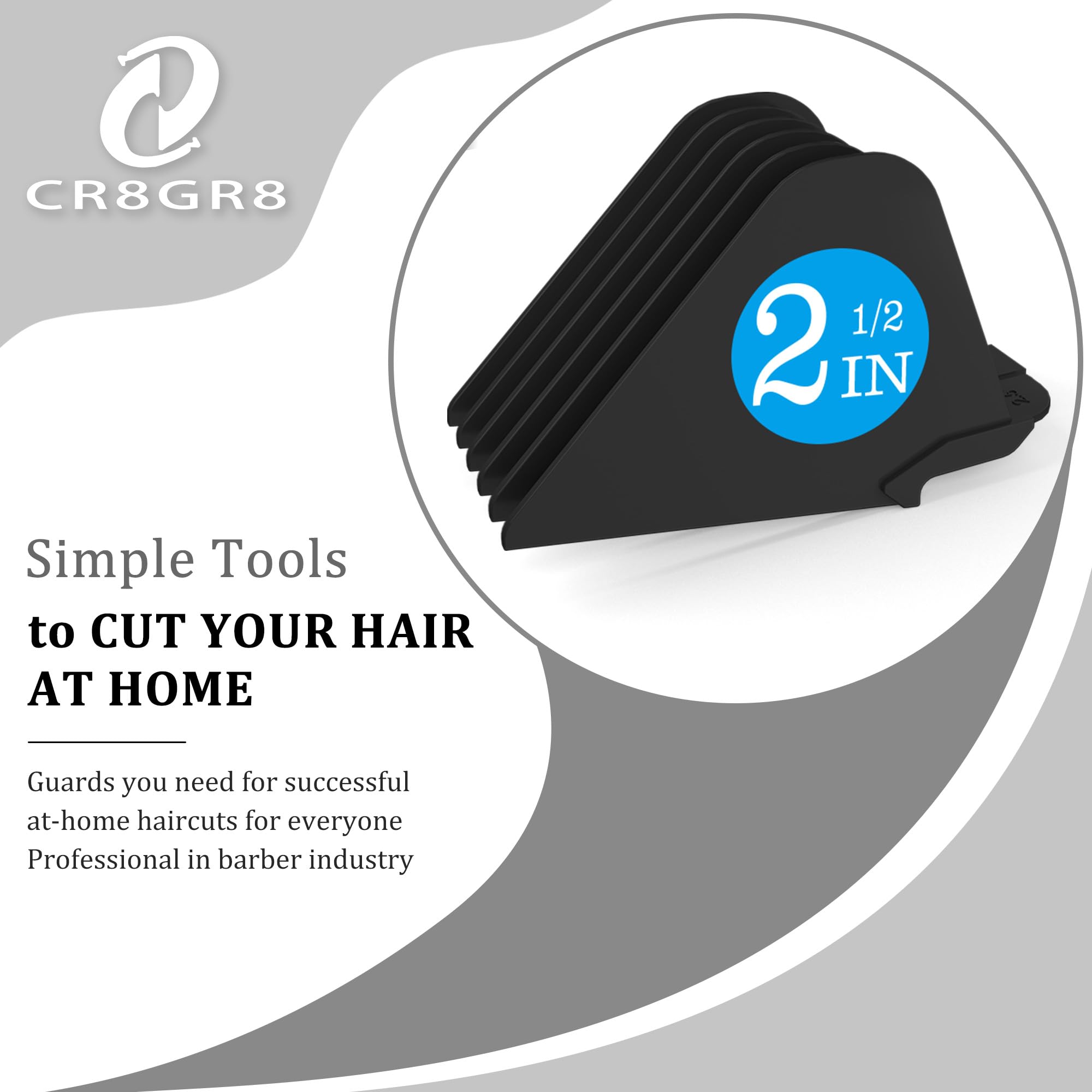 CR8GR8 clipper guard 1.75-inch delivers smooth, textured finishes with secure attachment.