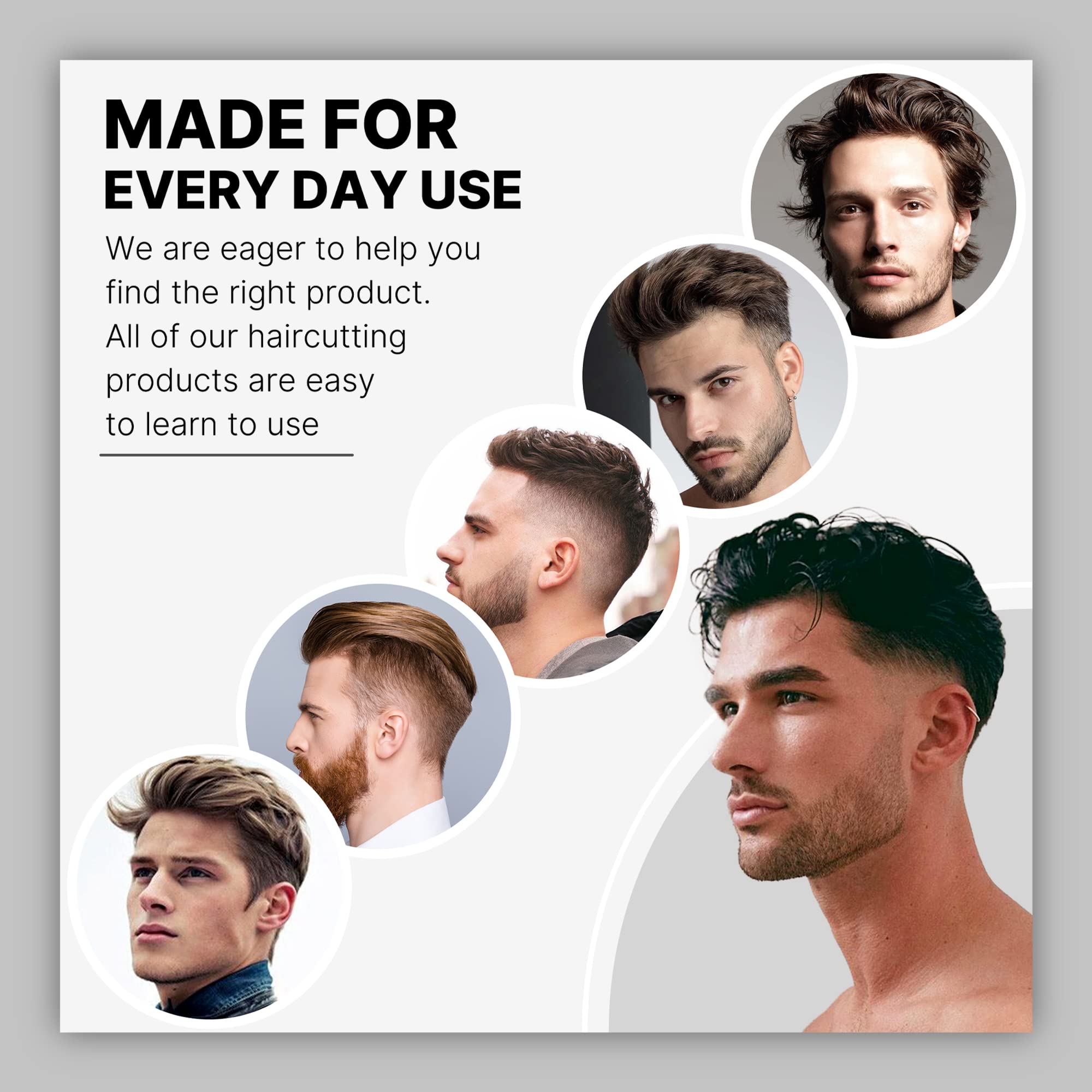 CR8GR8 clipper guard set applied on Wahl clippers for versatile at-home grooming.