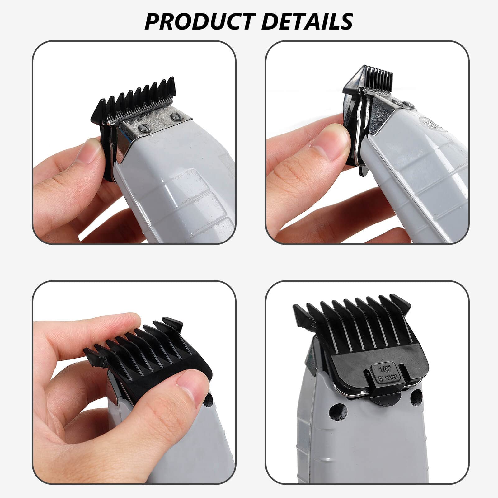 CR8GR8 1/4-inch clipper guard for medium-length cuts on Andis T Outliner.