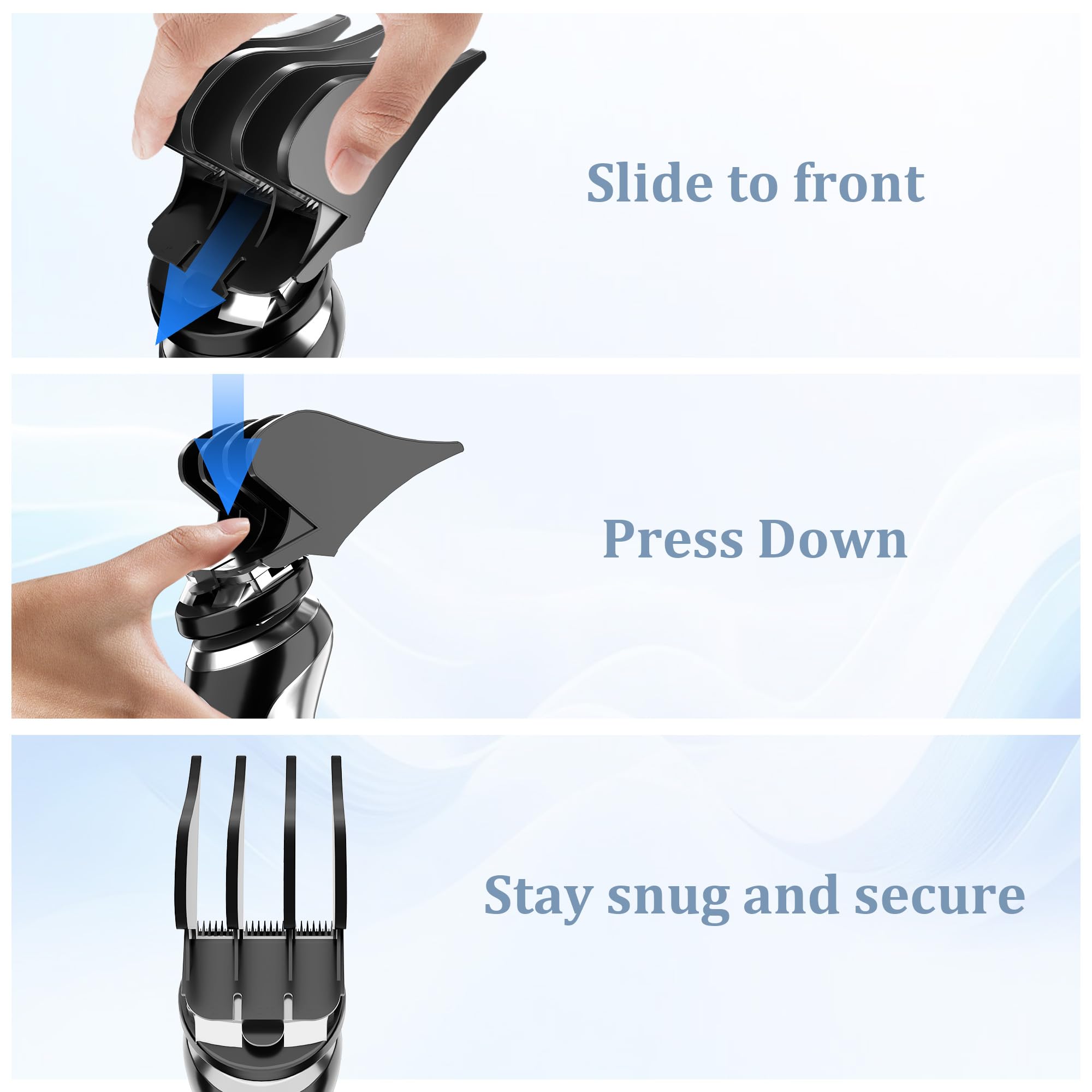 CR8GR8 jumbo guards provide a snug, stable grip on Wahl models.