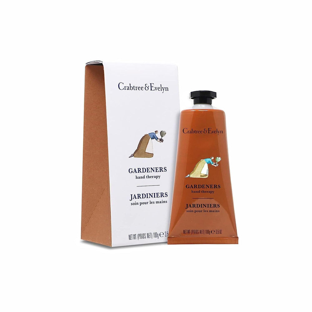 Crabtree & Evelyn Gardeners Hand Therapy bottle delivers deep moisture for dry hands.