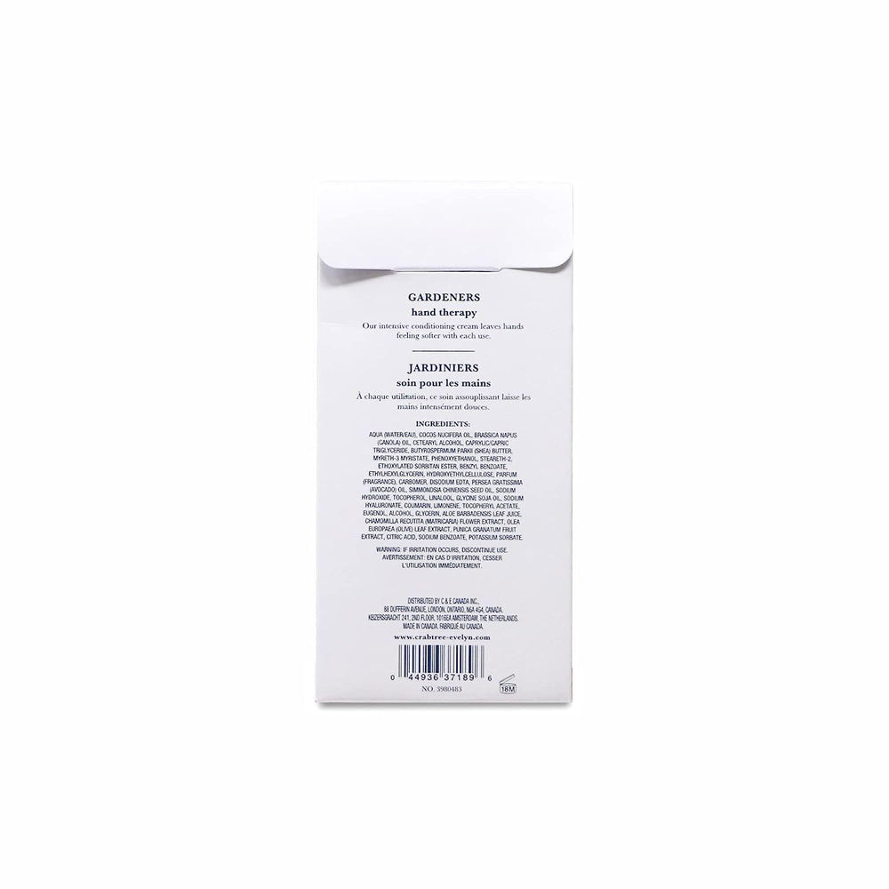 Crabtree & Evelyn Gardeners Hand Therapy cream closeup showing rich texture.