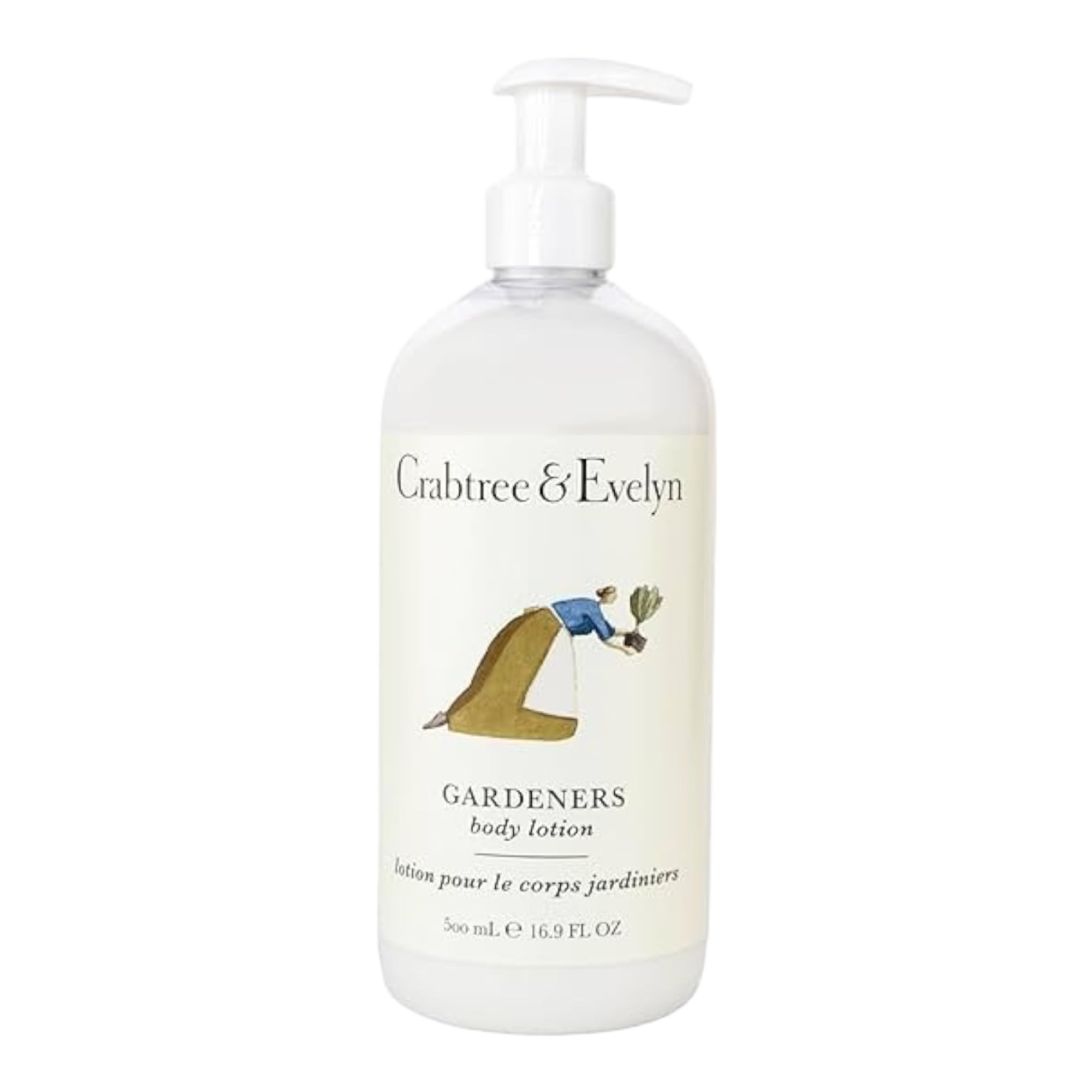 Crabtree & Evelyn Loción corporal, botella 500 ml, hidratación duradera para piel suave