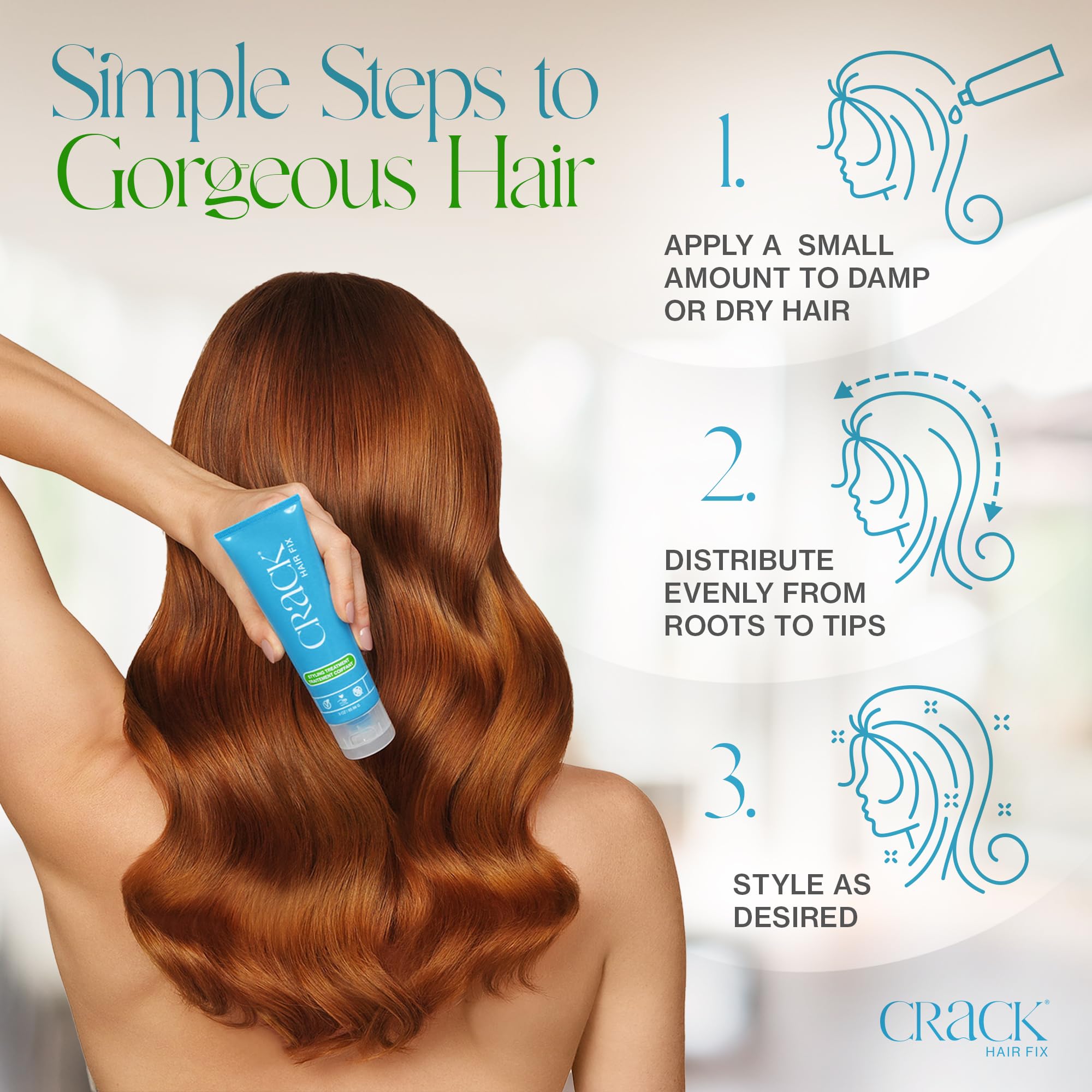 Crack Hair Fix Styling Cream made-in-usa vegan formula for ethical care.