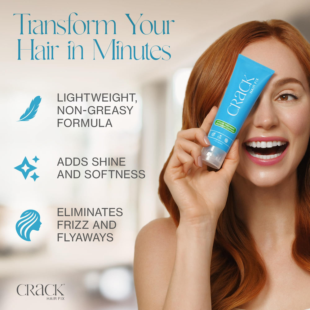 Crack Hair Fix revela textura sedosa del cabello tras uso.