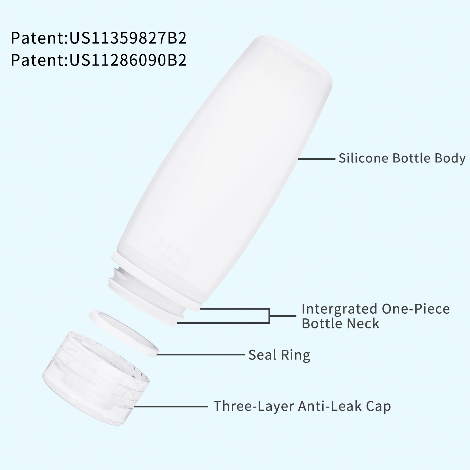 Craftend leak-proof silicone bottles prevent spills during travel and gym sessions.