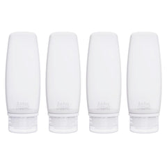 Craftend silicone travel bottles 4-pack for organized toiletries on the go.