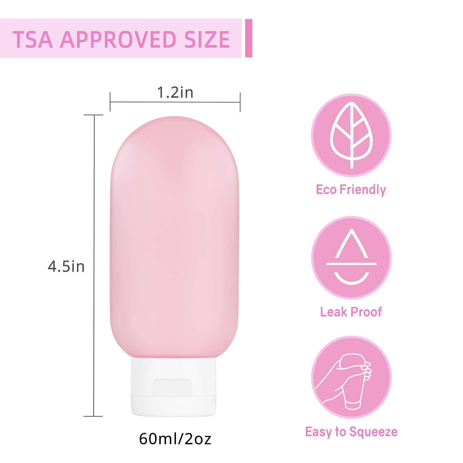 Craftisan BPA-free travel bottles help keep cosmetics safe and odor-free.