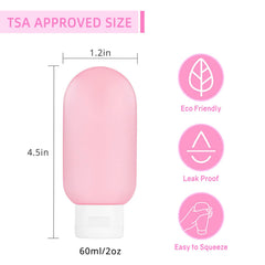 Craftisan BPA-free travel bottles help keep cosmetics safe and odor-free.