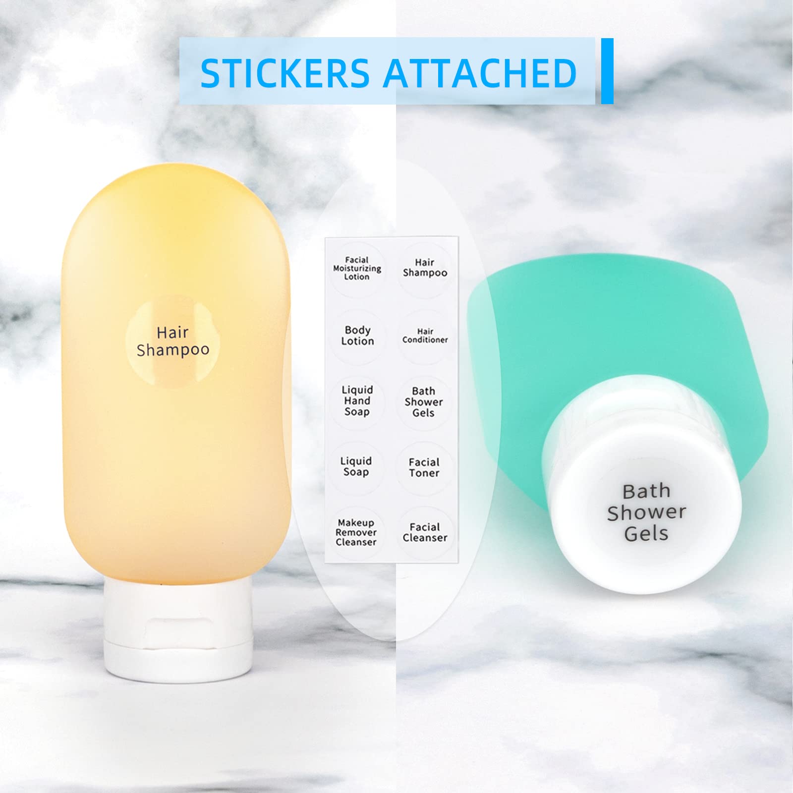 Craftisan leak-proof travel bottles 2oz ensuring mess-free packing.