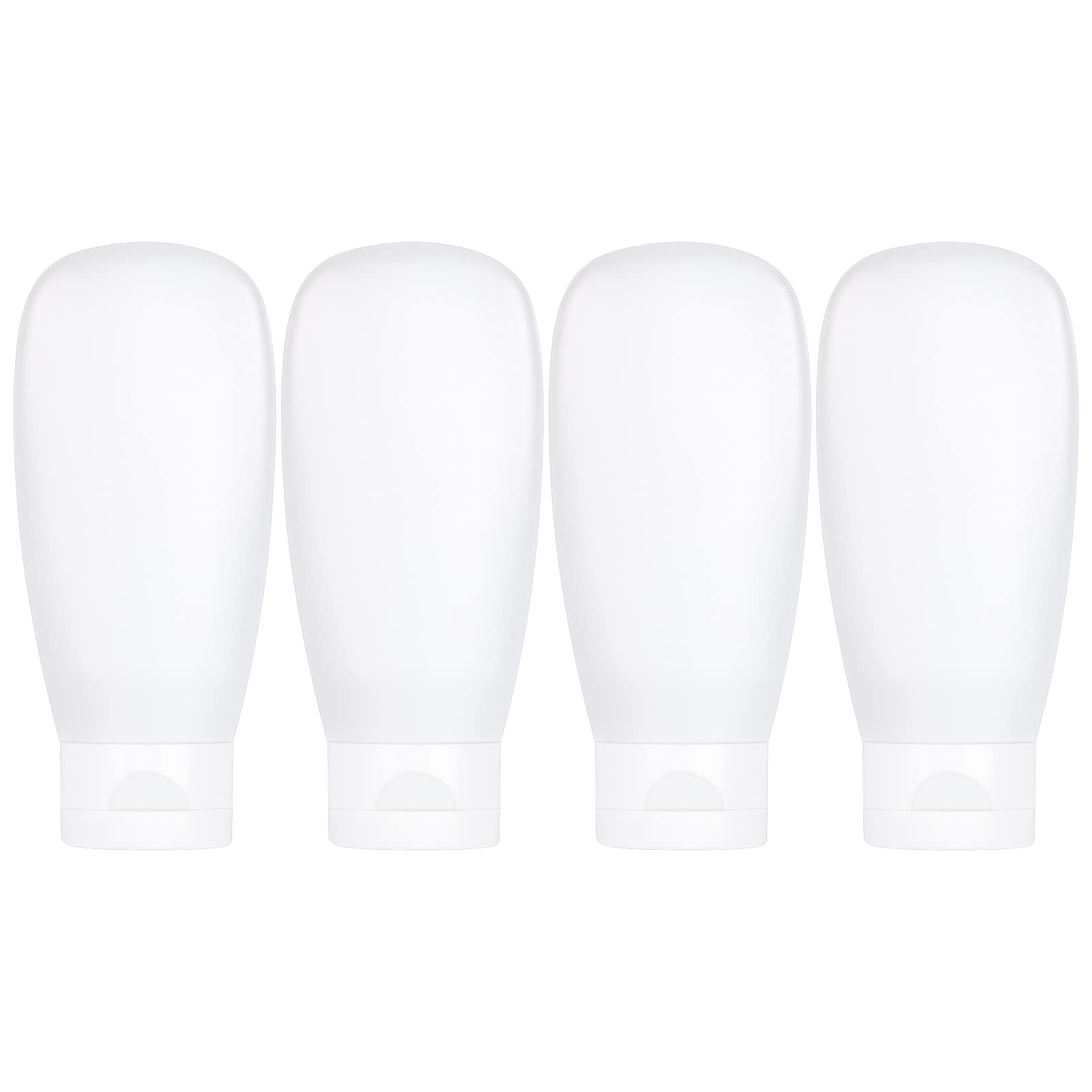 Craftisan travel bottles set 4-pack leakproof for TSA carry-on use