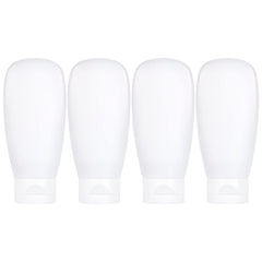 Craftisan travel bottles set 4-pack leakproof for TSA carry-on use