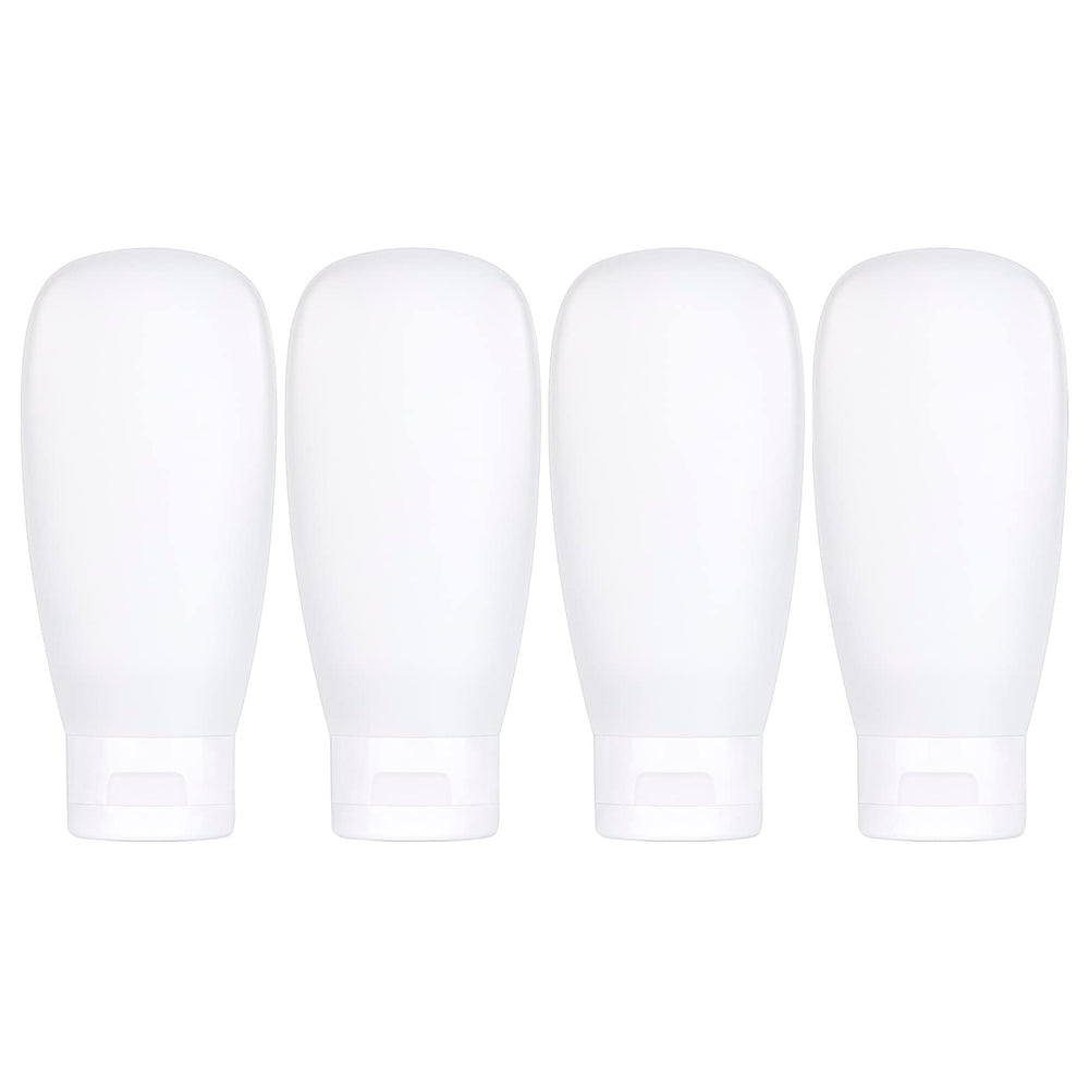 Craftisan TSA-approved travel bottles 2oz set for leak-proof carry-on travel.