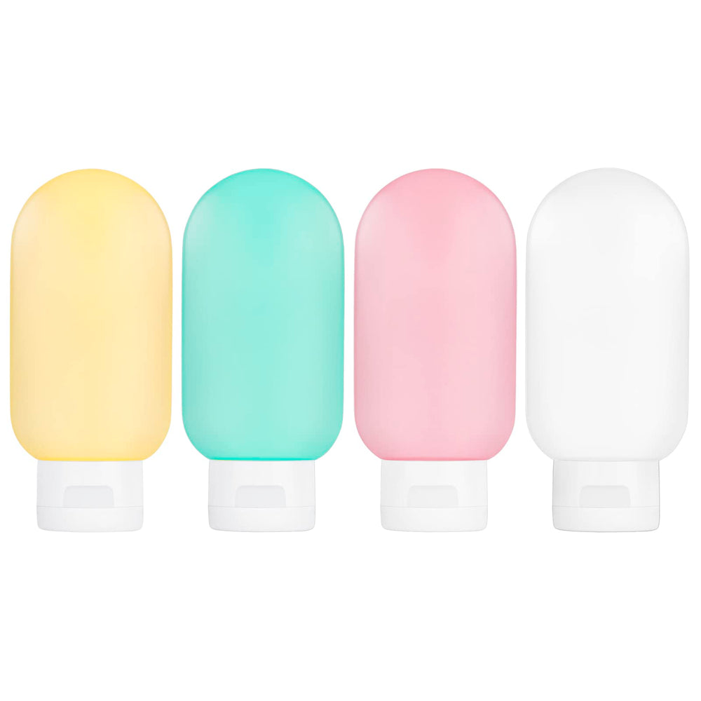 Craftisan tsa-approved travel bottles set 4-pack ready for carry-on organization.
