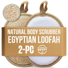CraftsOfEgypt lufa natural dos caras para cuidado corporal suave.