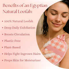 CraftsOfEgypt lufa egipcia doble cara para rostro y cuerpo