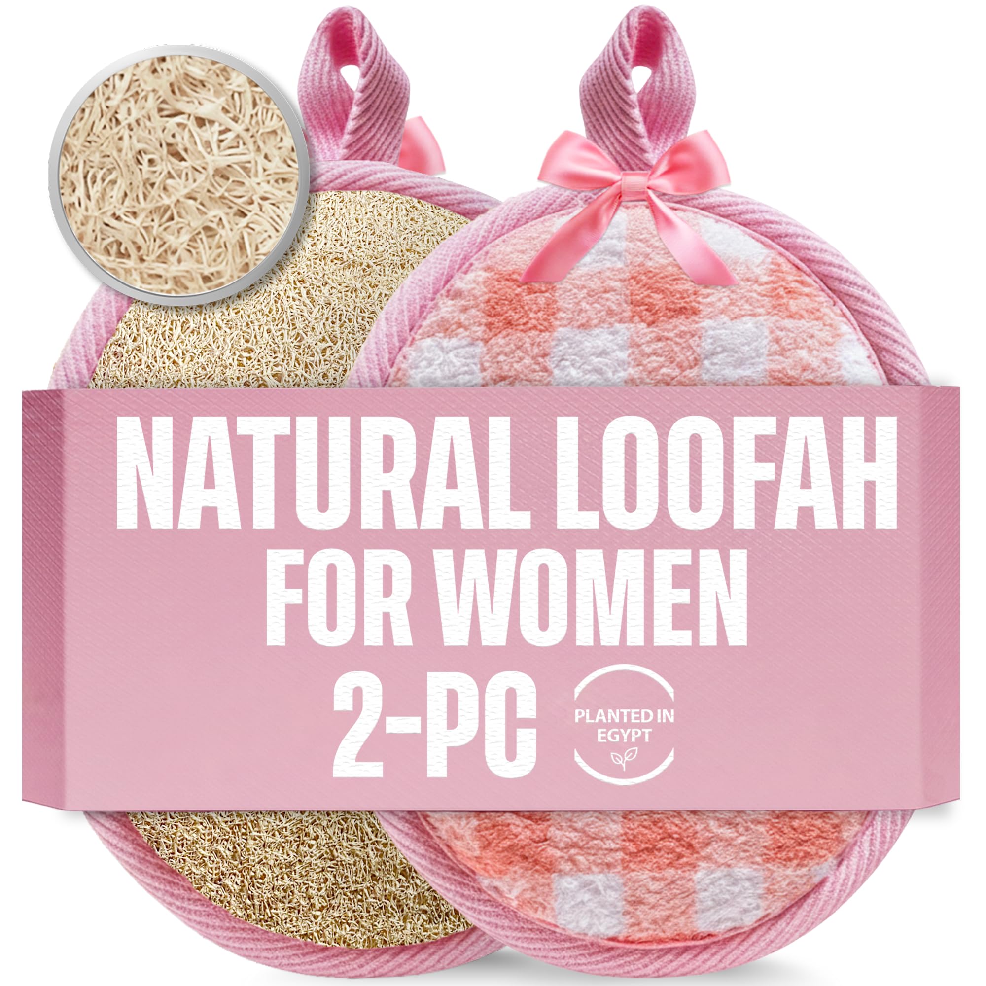 CraftsOfEgypt lufa natural para rostro: exfoliación suave para el rostro