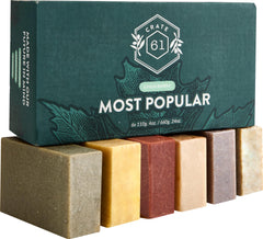 Crate 61 Organics barra jabón aceites esenciales premium, fragancia relajante para la rutina