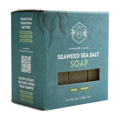 Crate 61 Organics barra jabón aroma premium, piel fresca y equilibrada.