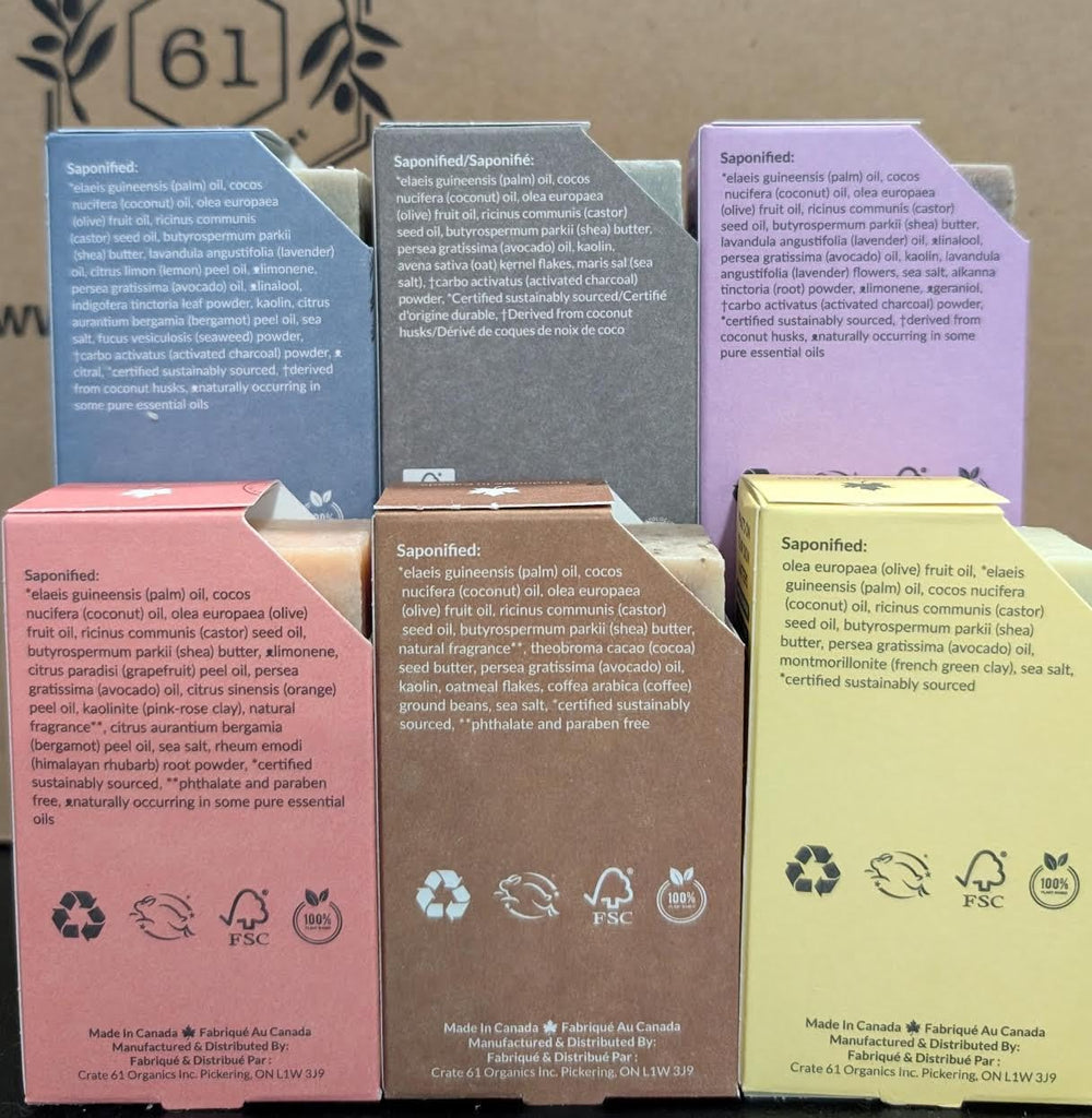 Crate 61 Organics Citrus Bar Soap gift set presentation invites thoughtful gifting.