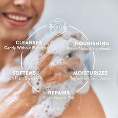 Crate 61 Organics Citrus Bar Soap texture closeup reveals creamy lather and soft sheen.